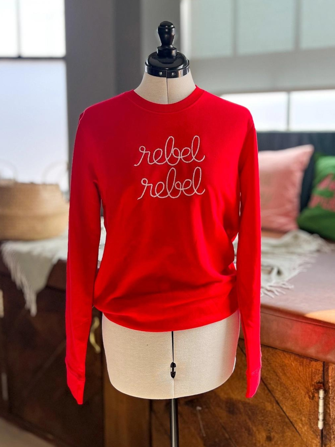 Red rebel rebel sweatshirt