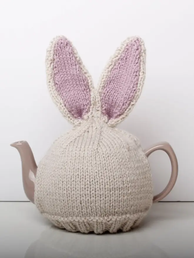 Hand Knitted Bunny Rabbit Tea Cosy
