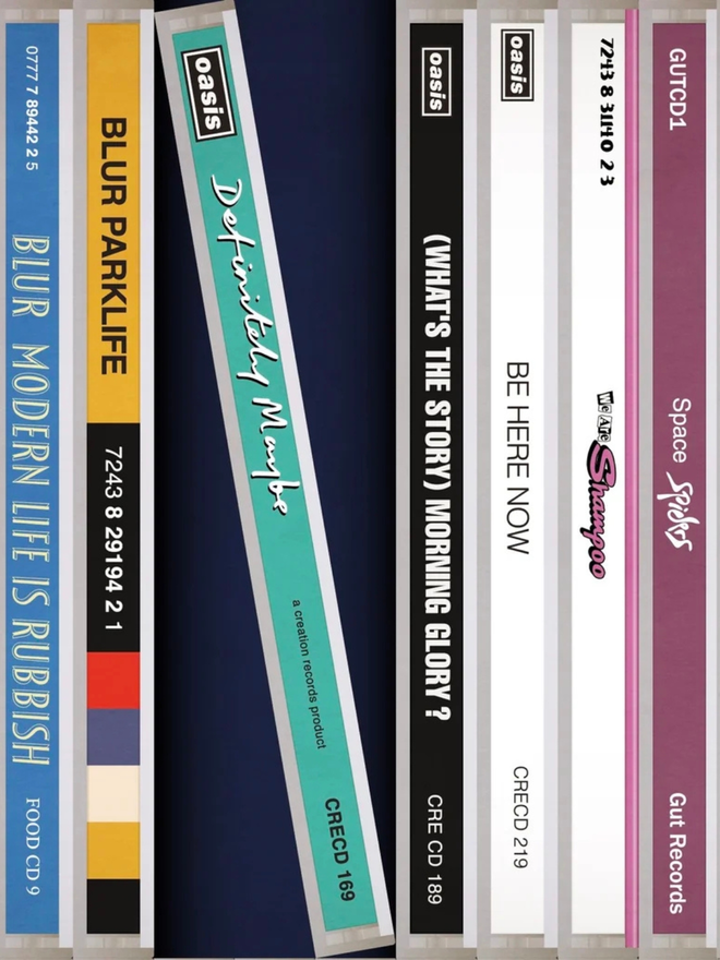 britpop vinyl sleeve artwork