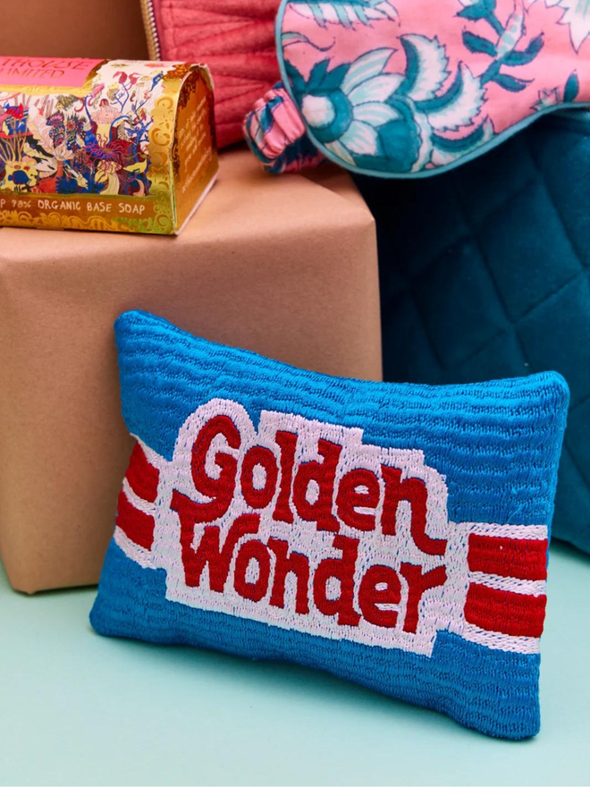 handmade golden wonder style embroidered lavender bag