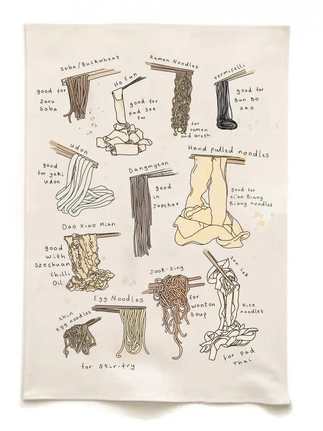 The Noodle Tea Towel