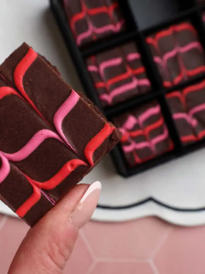 Valentine's Day Chocolate fudge brownies