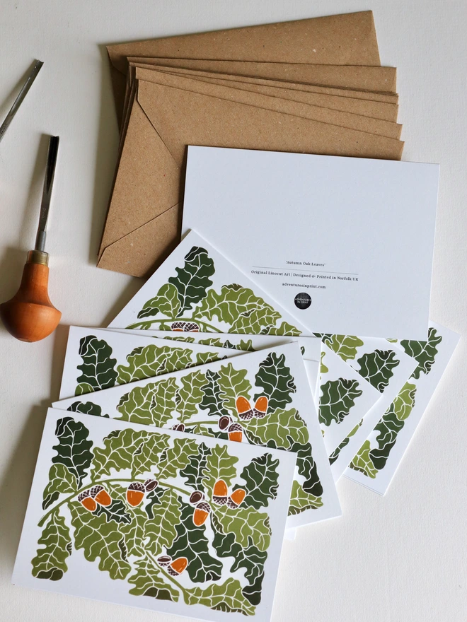 set of notecards with envelopes