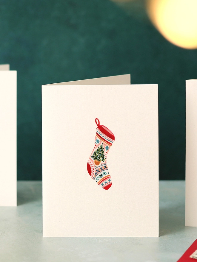 Christmas Stocking Mini Christmas Card