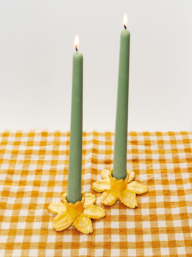 Daffodil Candlestick Holder
