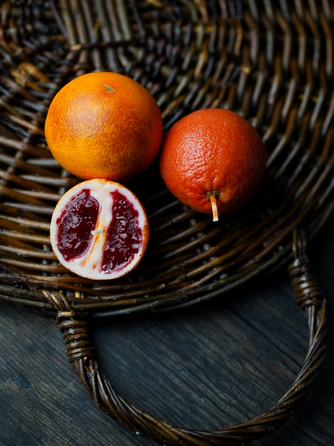 Blood Orange & ½ Blood Orange 