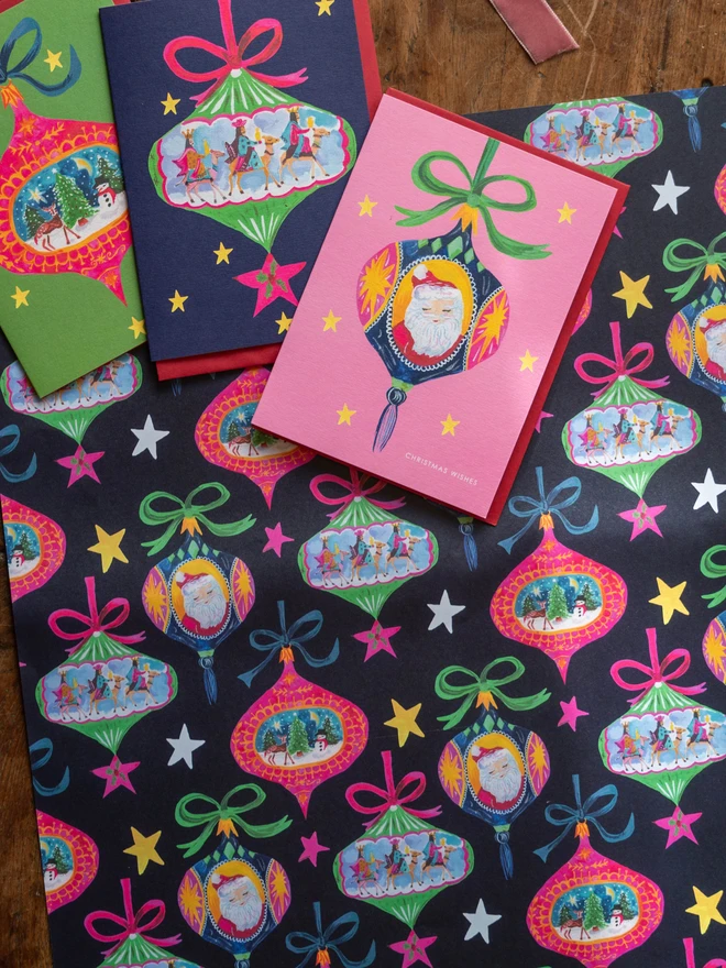 vintage christmas wrap