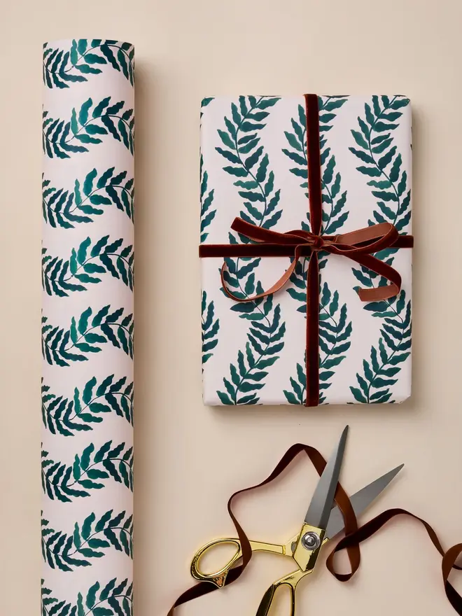 Wavy Botanical Luxury Gift Wrap 