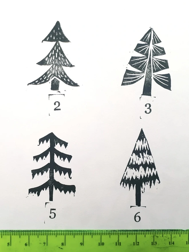 Christmas Tree Ink Stamp