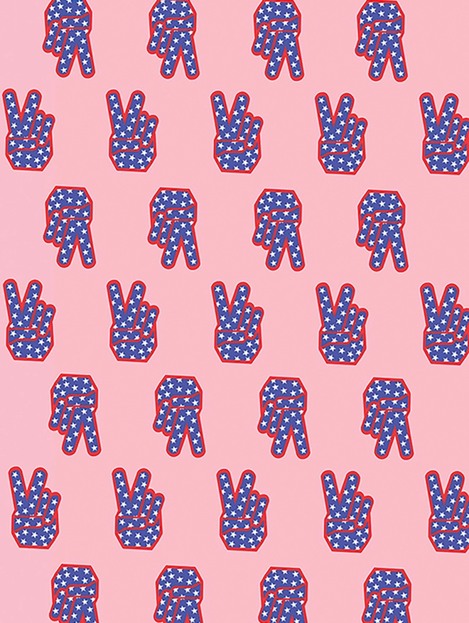 PEACE SIGN wrapping paper