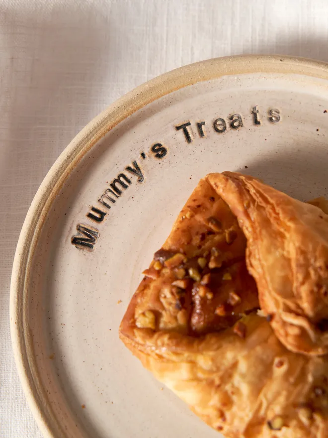 Mummy's treats personalised ceramic small plate