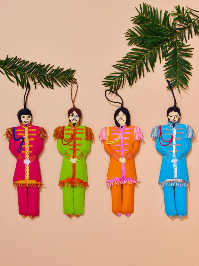 hand stitched the Beatles Sgt pepper hanging decorations set