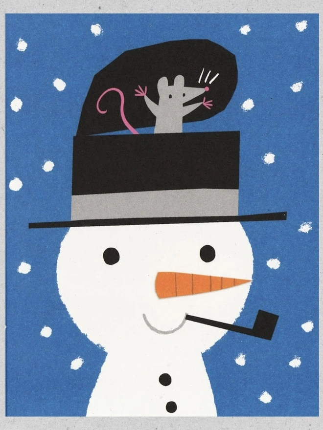 Snowman Surprise Christmas Card