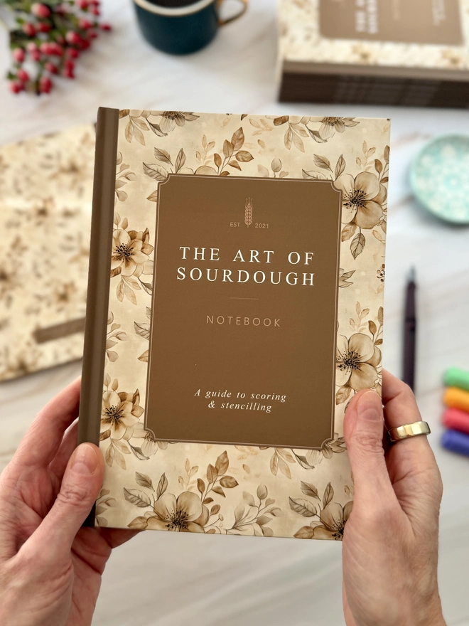 The art of sourdough notebook - front cover