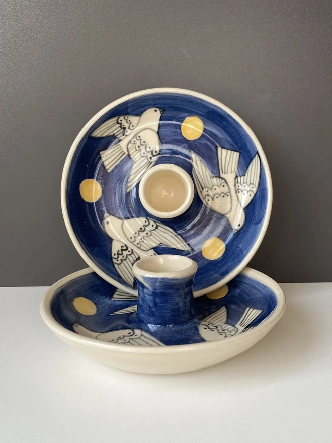Handmade Stoneware Candle Holder