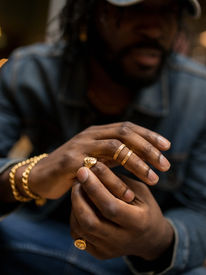 Flower Band Ring 