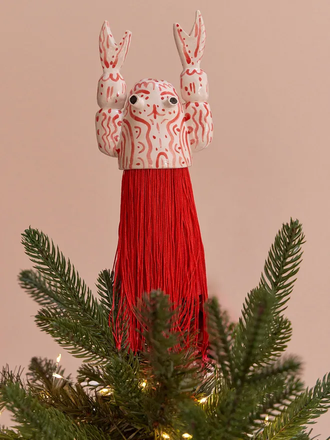 Lobster Christmas tree topper