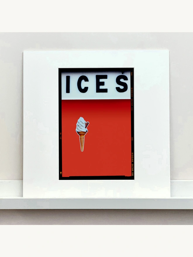 Ices Red small mounted square