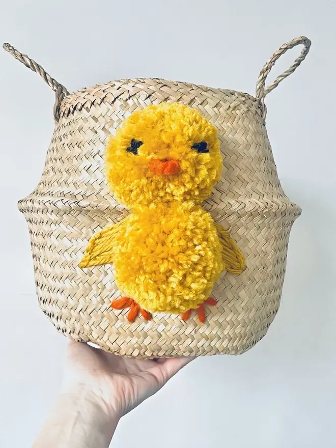 Easter Chick Belly Basket