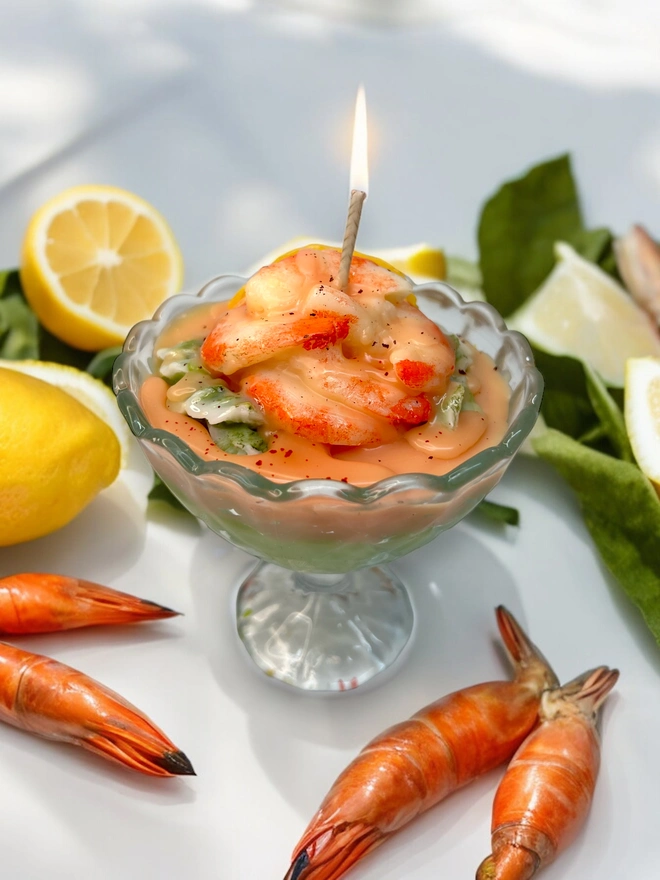 PRAWN COCKTAIL CANDLE