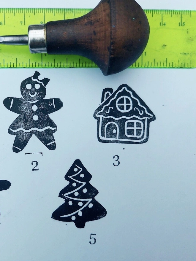 Gingerbread Man Ink Stamp