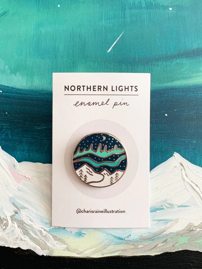 Northern Lights Enamel Pin