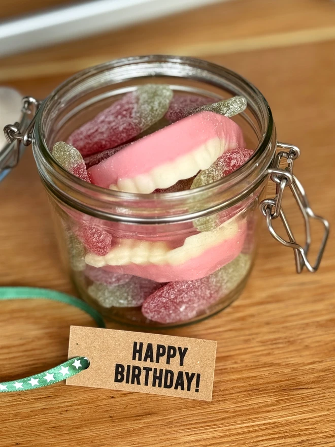 teeth, dentures, fathers day, grandad, grandfather, liquorice, candyhouse