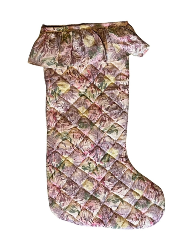 Connie Bloom print Christmas stocking