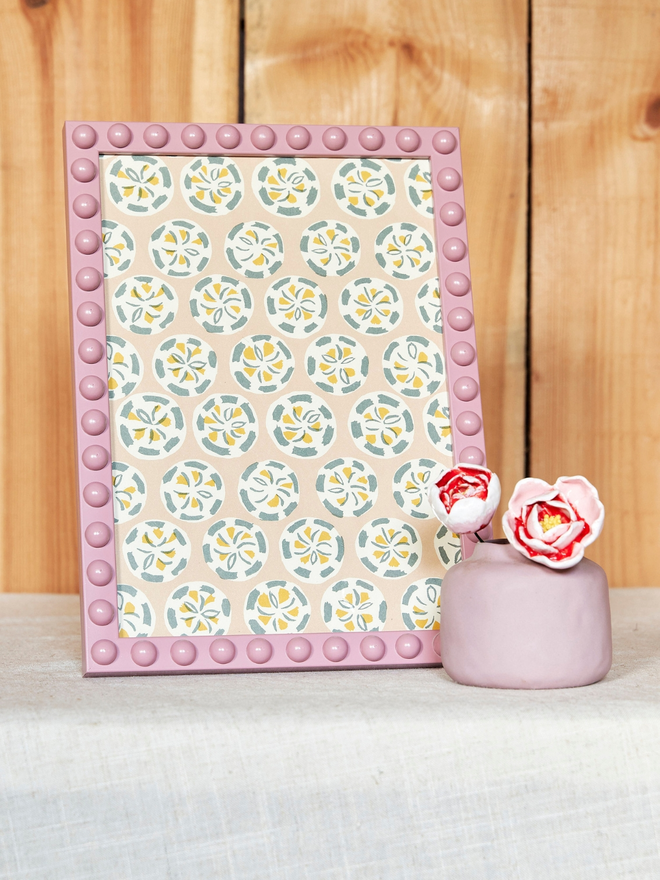 Pink 'Erin' Bobbin Photo Frame