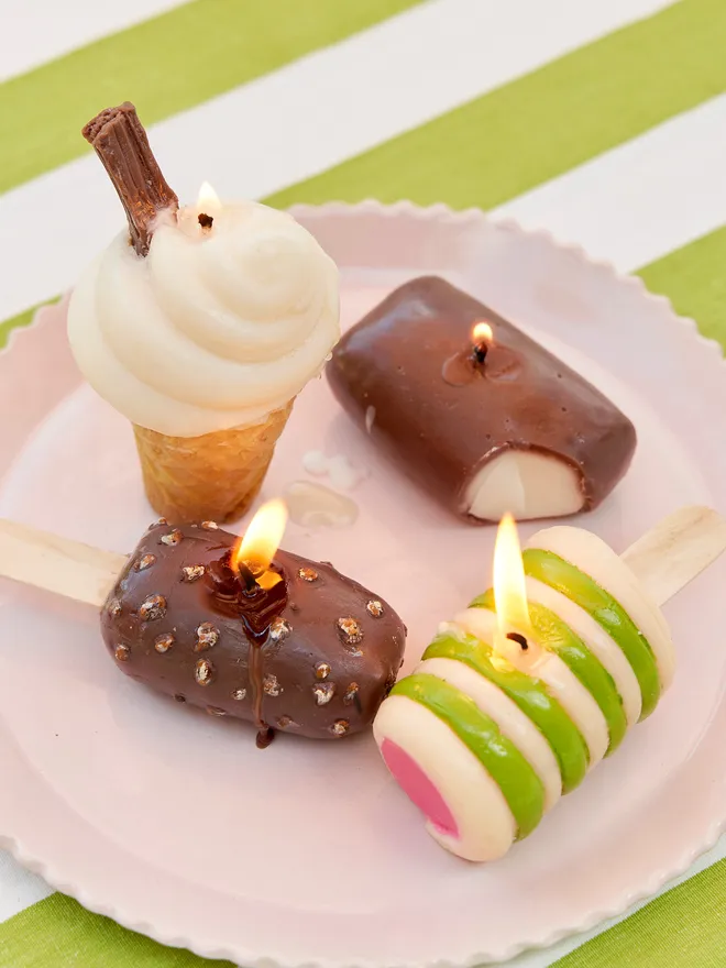 Ice cream candles