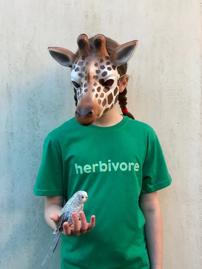 Green Unisex Child T-Shirt Herbivore Mims & Family