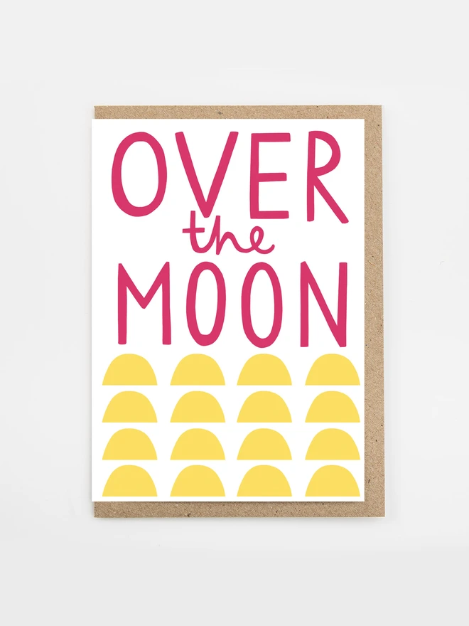 over the moon illustrated card