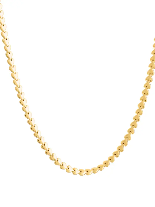 Loel Gold Heart Chain Necklace
