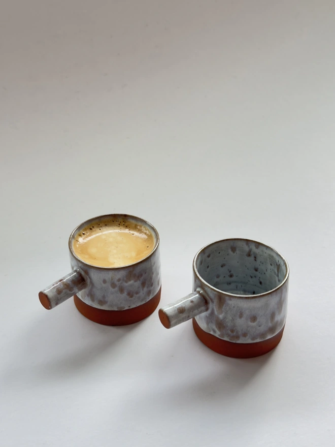 Blue Speckled Espresso Cup 