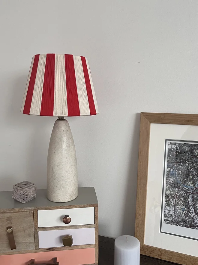 Candy Cane The Red And White Stripe String Lampshade