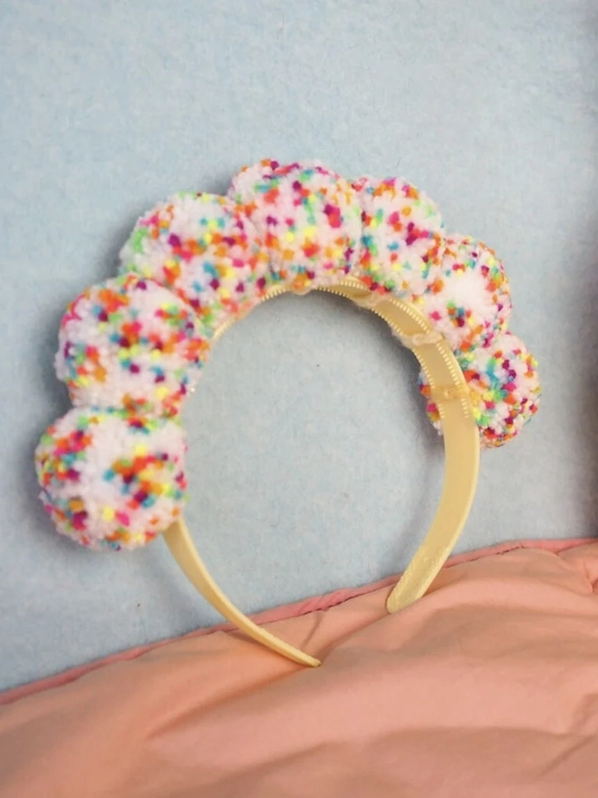 Speckle Confetti Pom Pom Headband