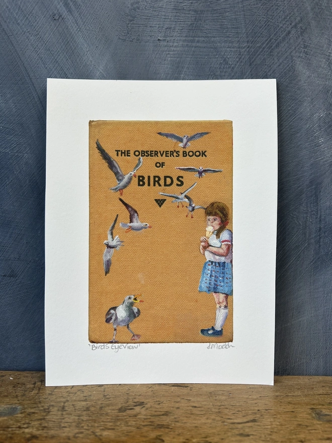ice cream seagulls book cover print