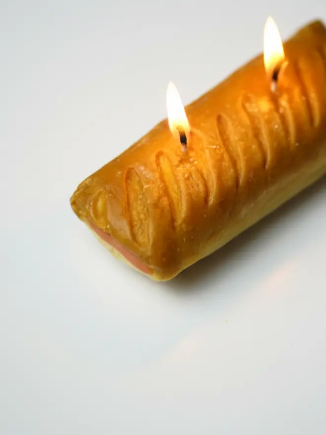 sausage roll candle