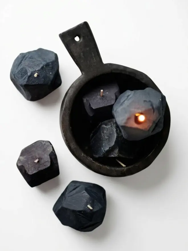 Christmas Coal Candle