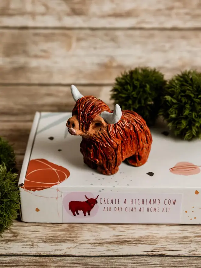 Highland Cow Clay Crafting Kit