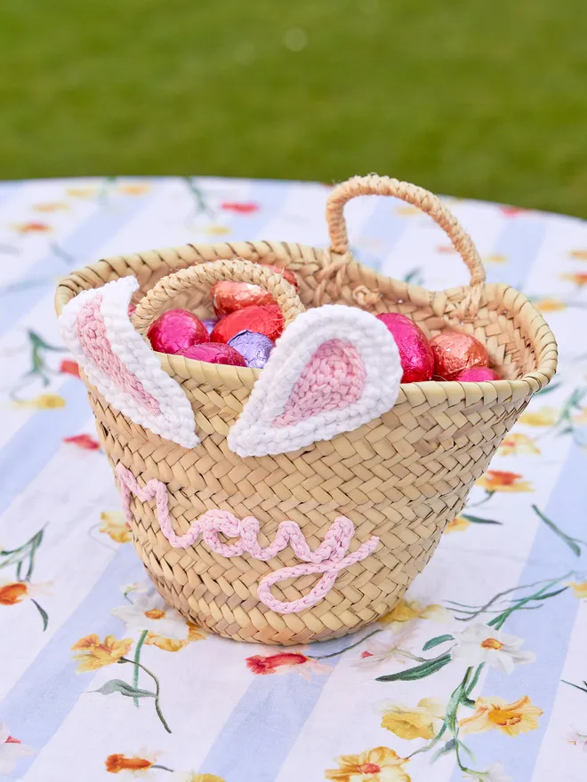 Cottontail Bunny Kids Basket Bag