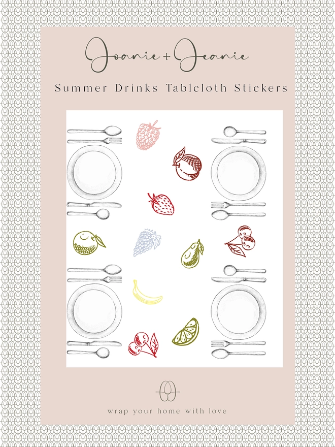Fruit table cloth stickers