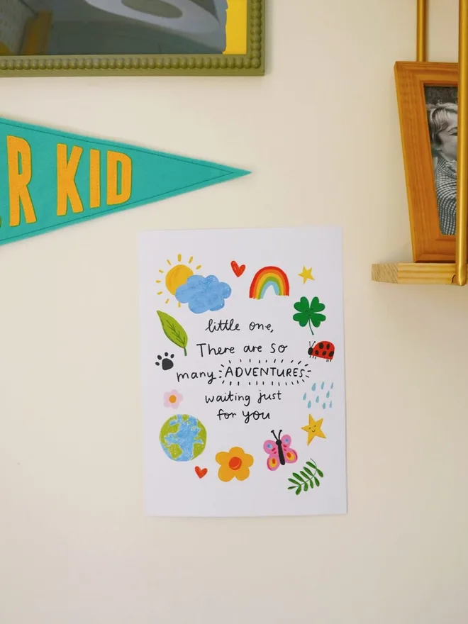 'So Many Adventures' A4 Personalised Print