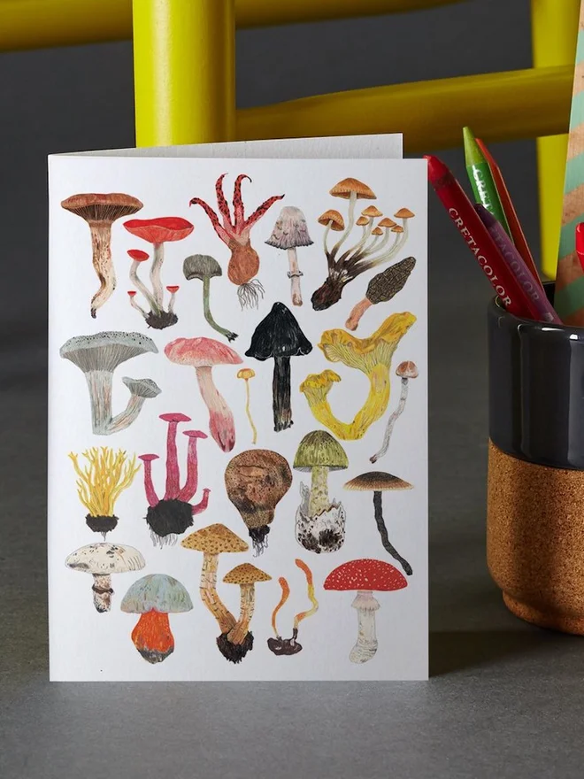 Mushrooms Greeting Card