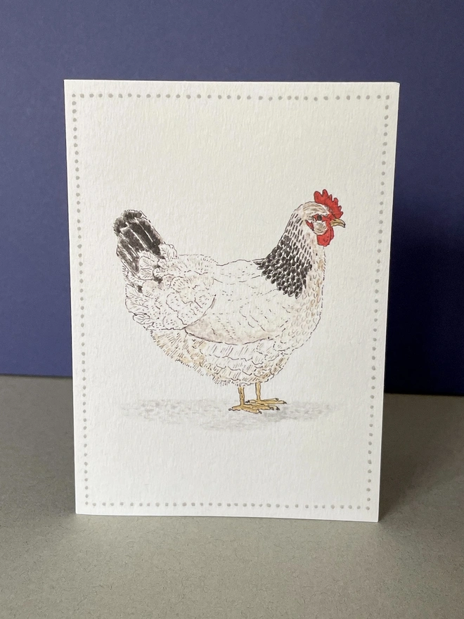 Garden Lover's Chicken Notecard