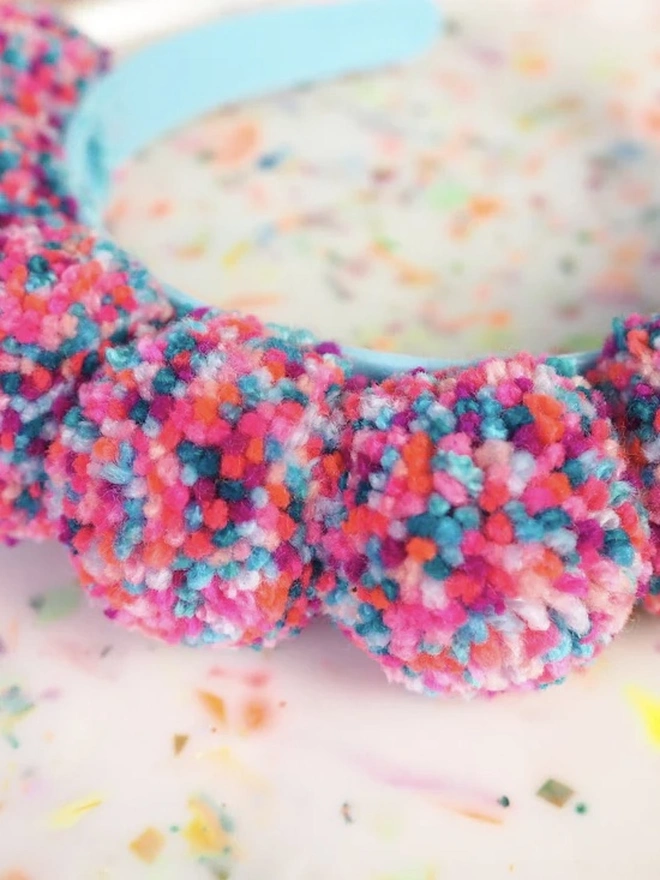 Pom Pom Confetti Headband