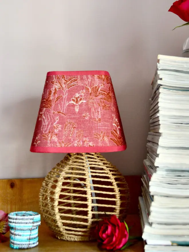 red tropicalia lamp