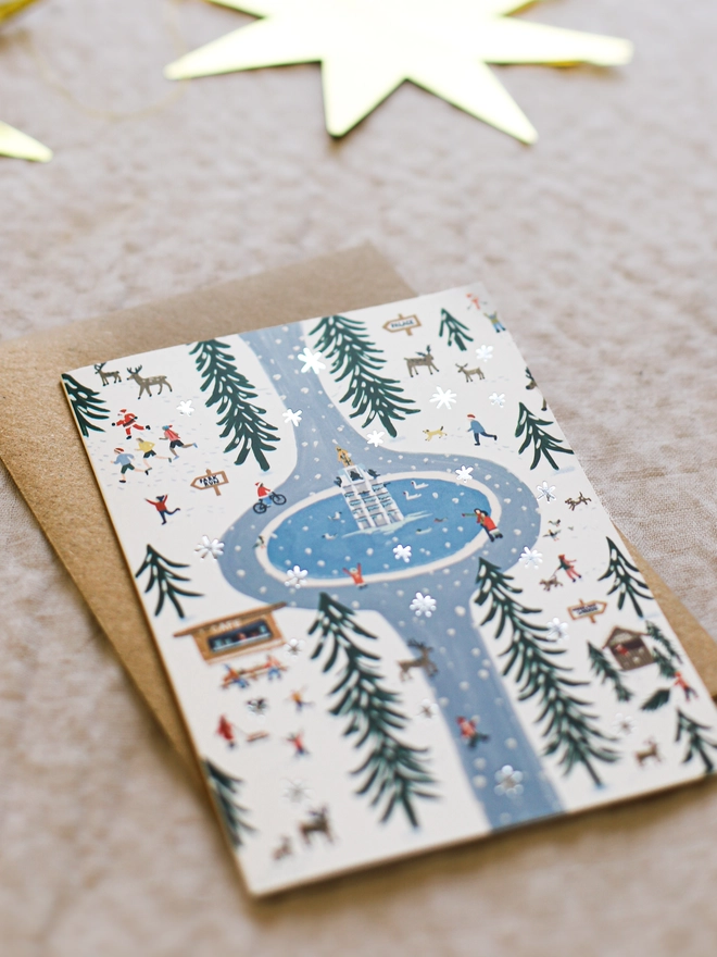 bushy park Hampton Court christmas card