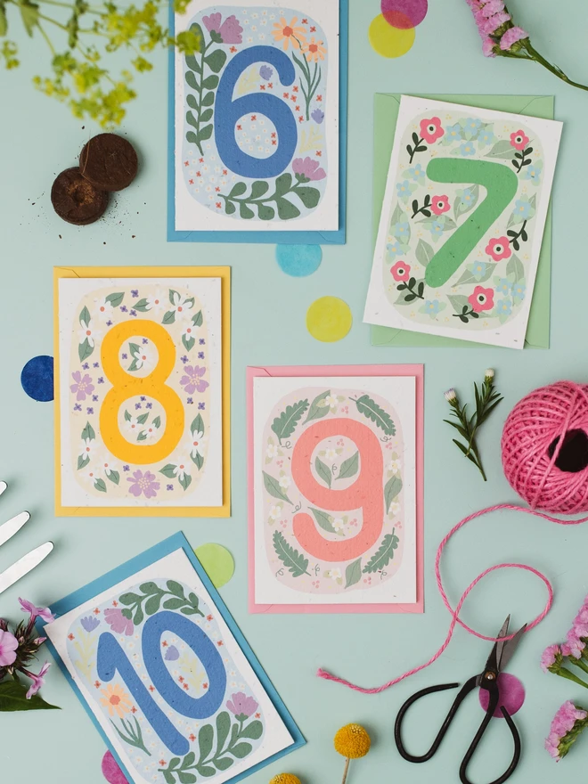 Plantable 6th Birthday Card