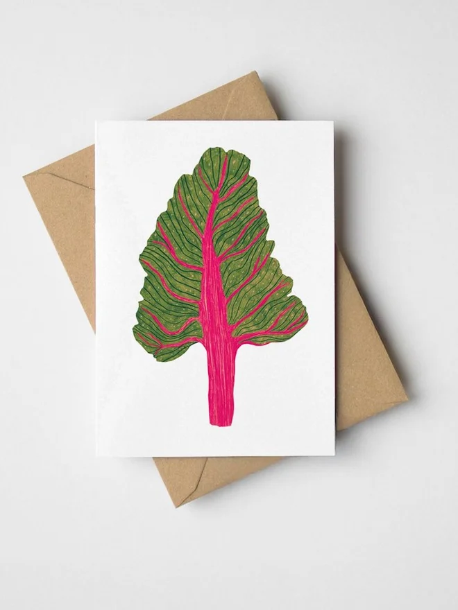 Mini Chard Greeting Card
